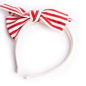 GREVI WHITE & RED GIRLY HEADBAND | WOMENS
